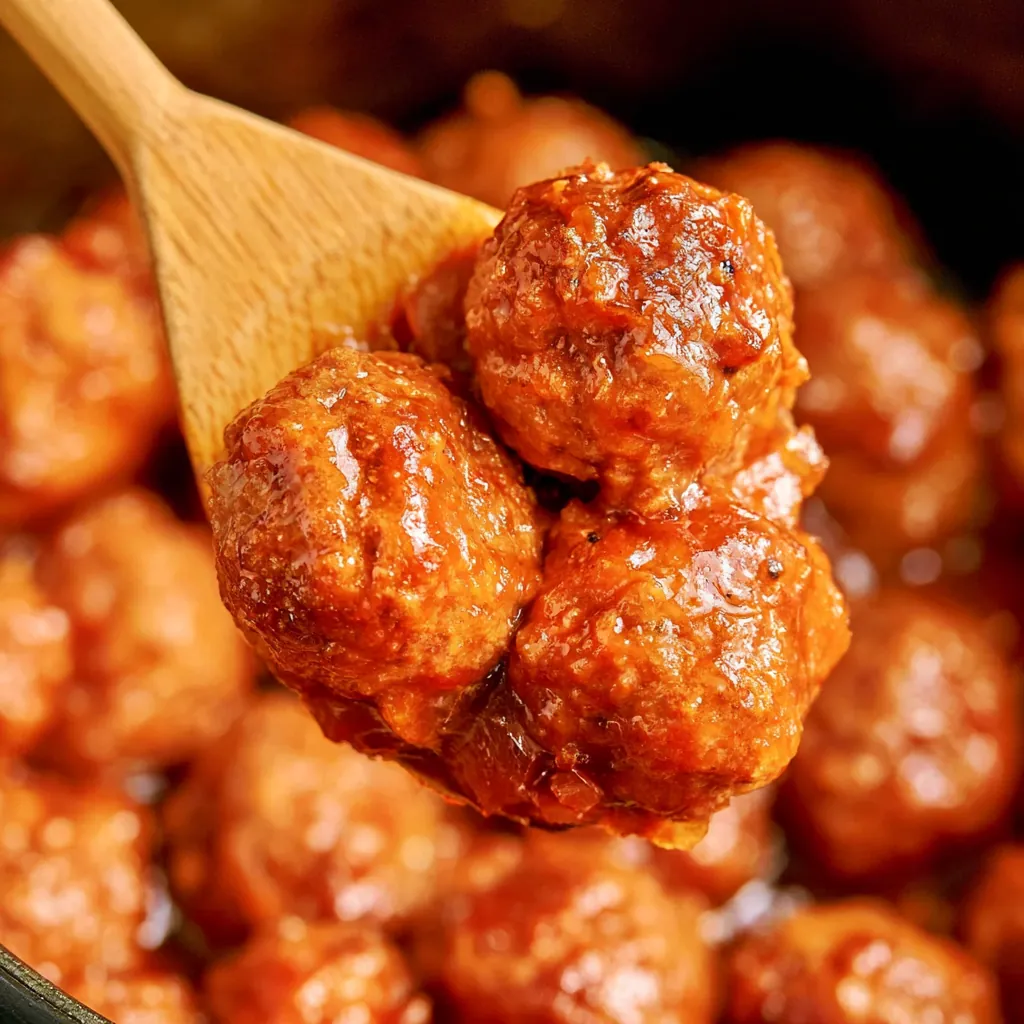 Honey Buffalo Crockpot Meatballs