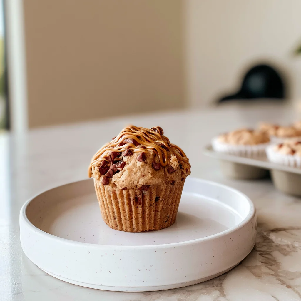 Peanut Butter Chocolate Chip Cottage Cheese Muffins