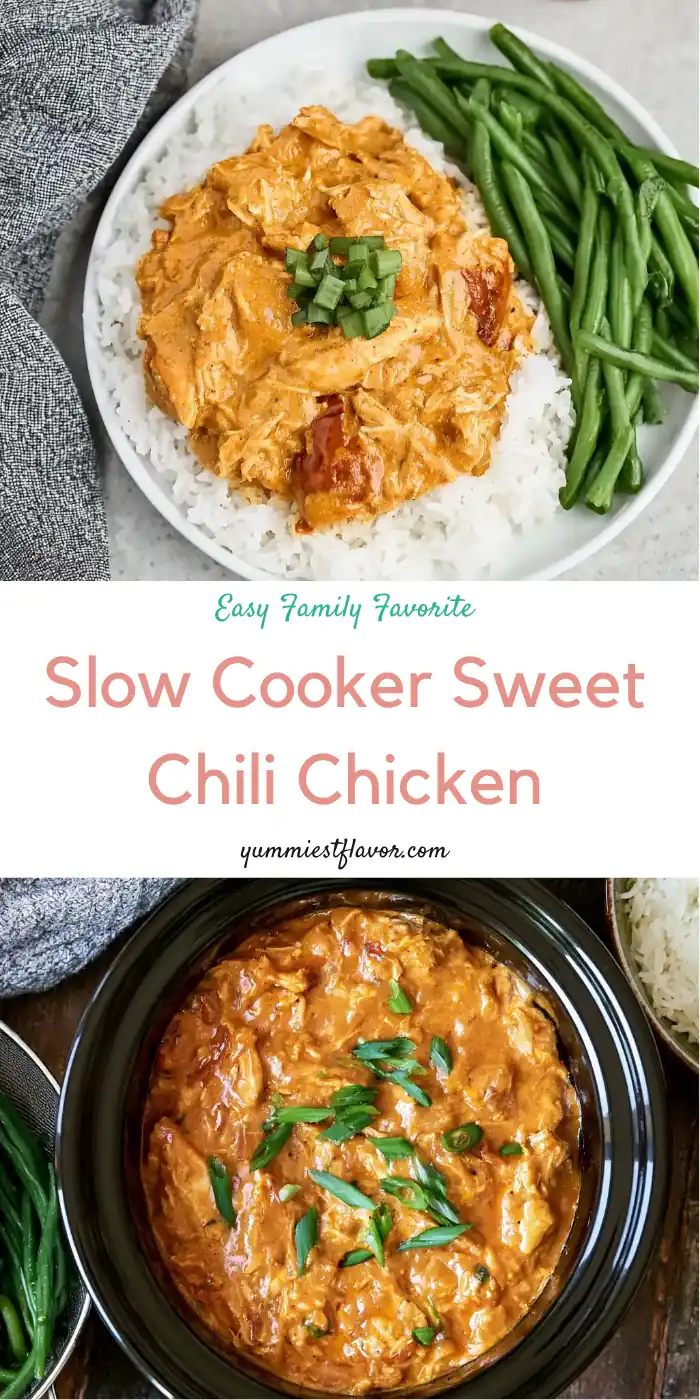 Slow Cooker Sweet Chili Chicken Recipe: Easy Creamy Crockpot Dinner 6 Slow Cooker Sweet Chili Chicken