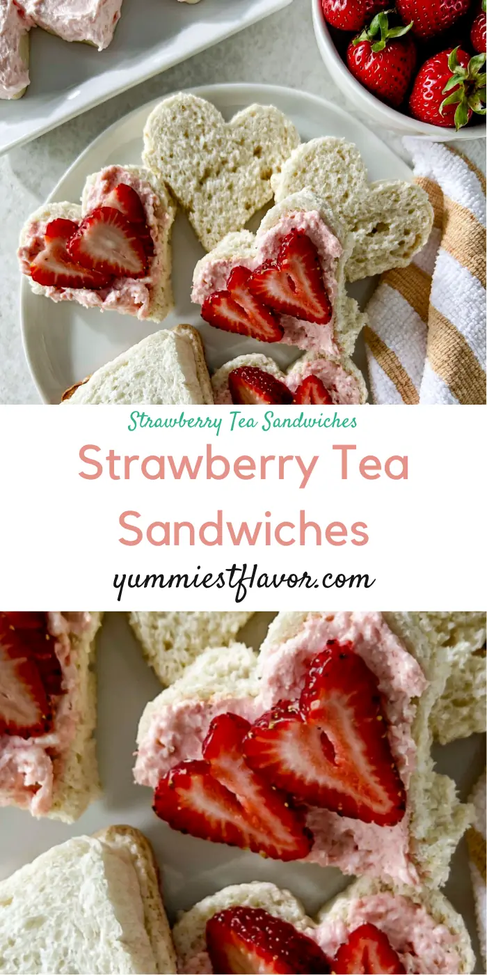 Strawberry Cream Cheese Tea Sandwiches