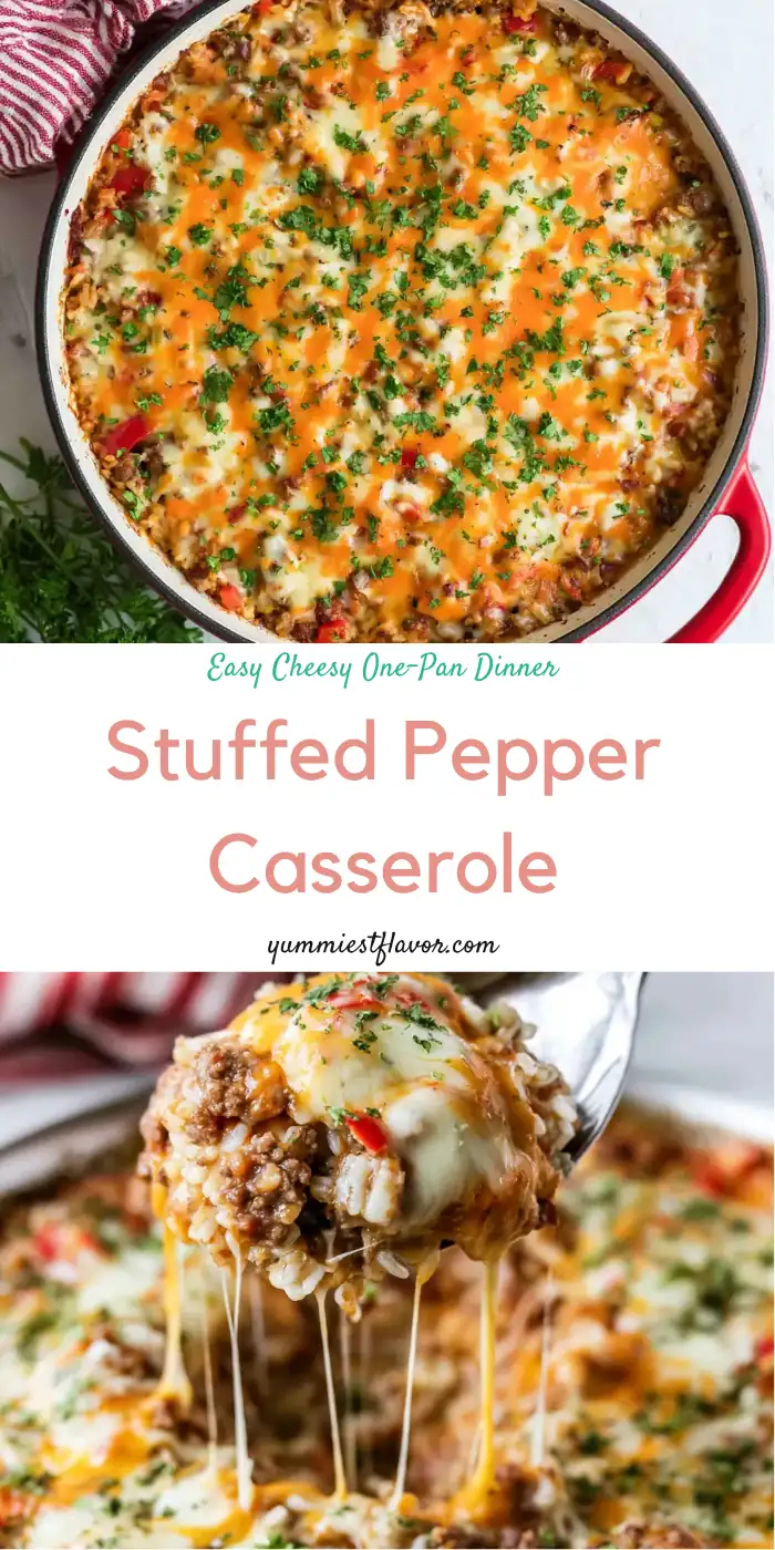 Stuffed Pepper Casserole: Easy One-Pan Family Dinner 6 Stuffed Pepper Casserole