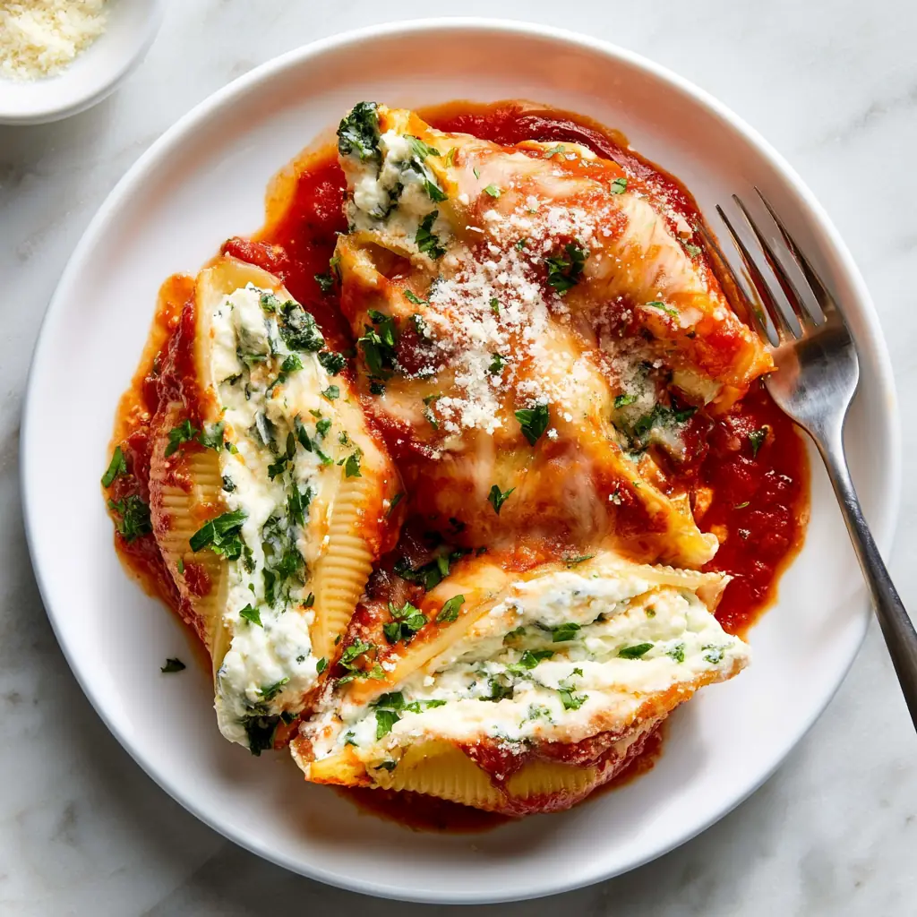 Classic Stuffed Shells With Four-Cheese Spinach Filling 5 Classic Stuffed Shells