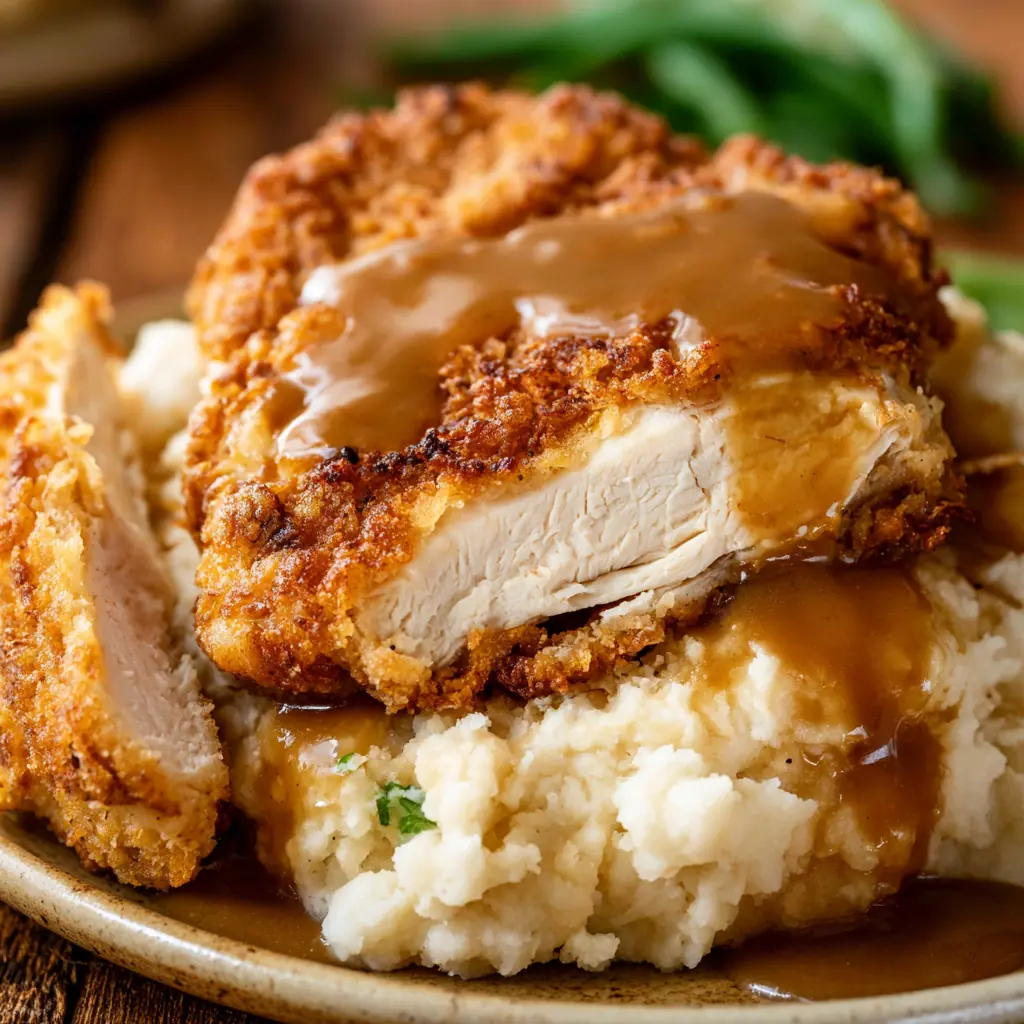 Country Fried Chicken with Crispy Buttermilk Breading 5 Country Fried Chicken