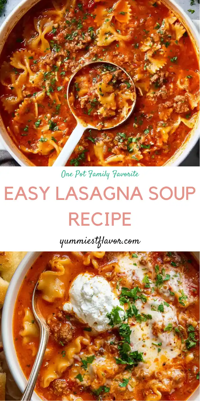 Lasagna Soup: Easy One-Pot Comfort Food Recipe Everyone Will Love 6 Lasagna Soup