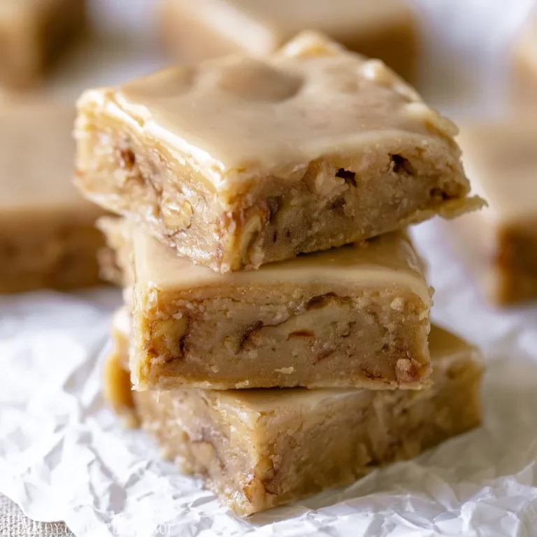 Maple Glazed Apple Blondies