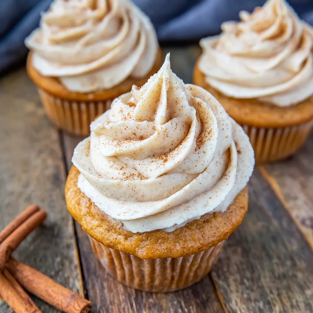 Pumpkin Cupcakes with Cinnamon Frosting: Soft Fall Favorite 5 Pumpkin Cupcakes with Cinnamon Frosting