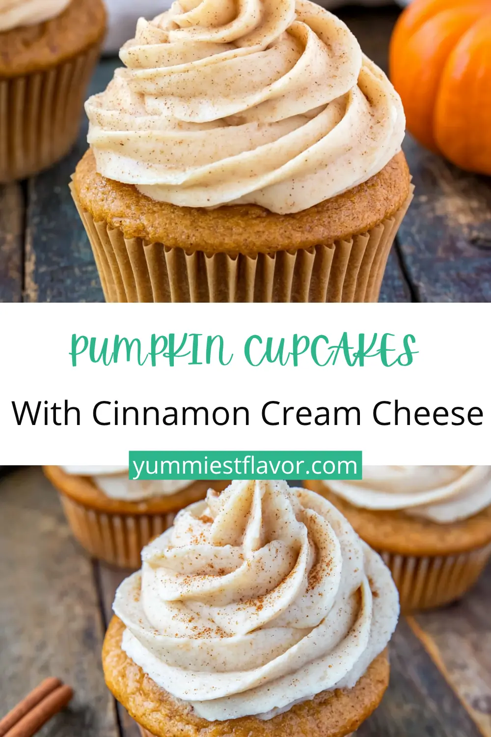 Pumpkin Cupcakes with Cinnamon Frosting: Soft Fall Favorite 6 Pumpkin Cupcakes with Cinnamon Frosting