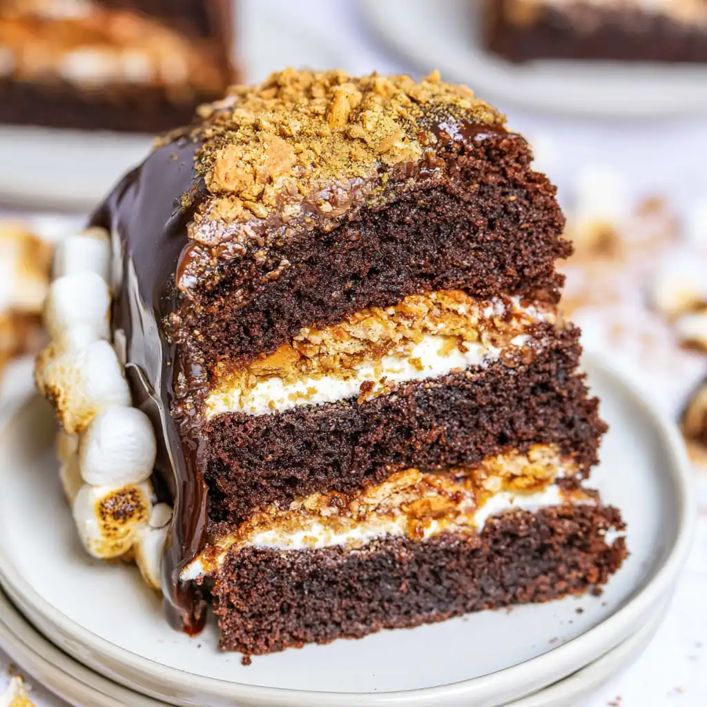 S'mores Cake: A Showstopping Chocolate Marshmallow Dessert 5 S'mores Cake