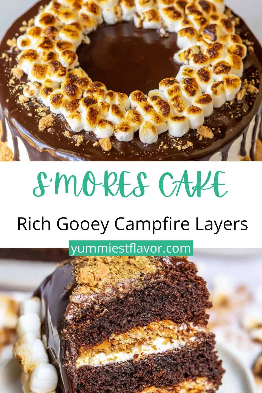 S'mores Cake: A Showstopping Chocolate Marshmallow Dessert 6 S'mores Cake